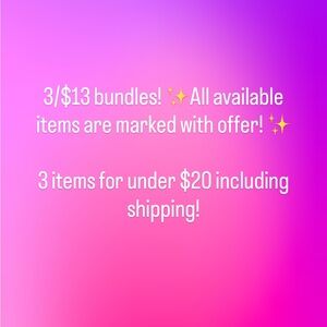 Clearance sale! Bundle for discount!